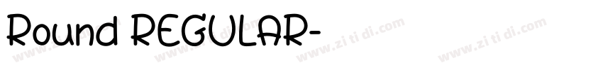 Round REGULAR字体转换